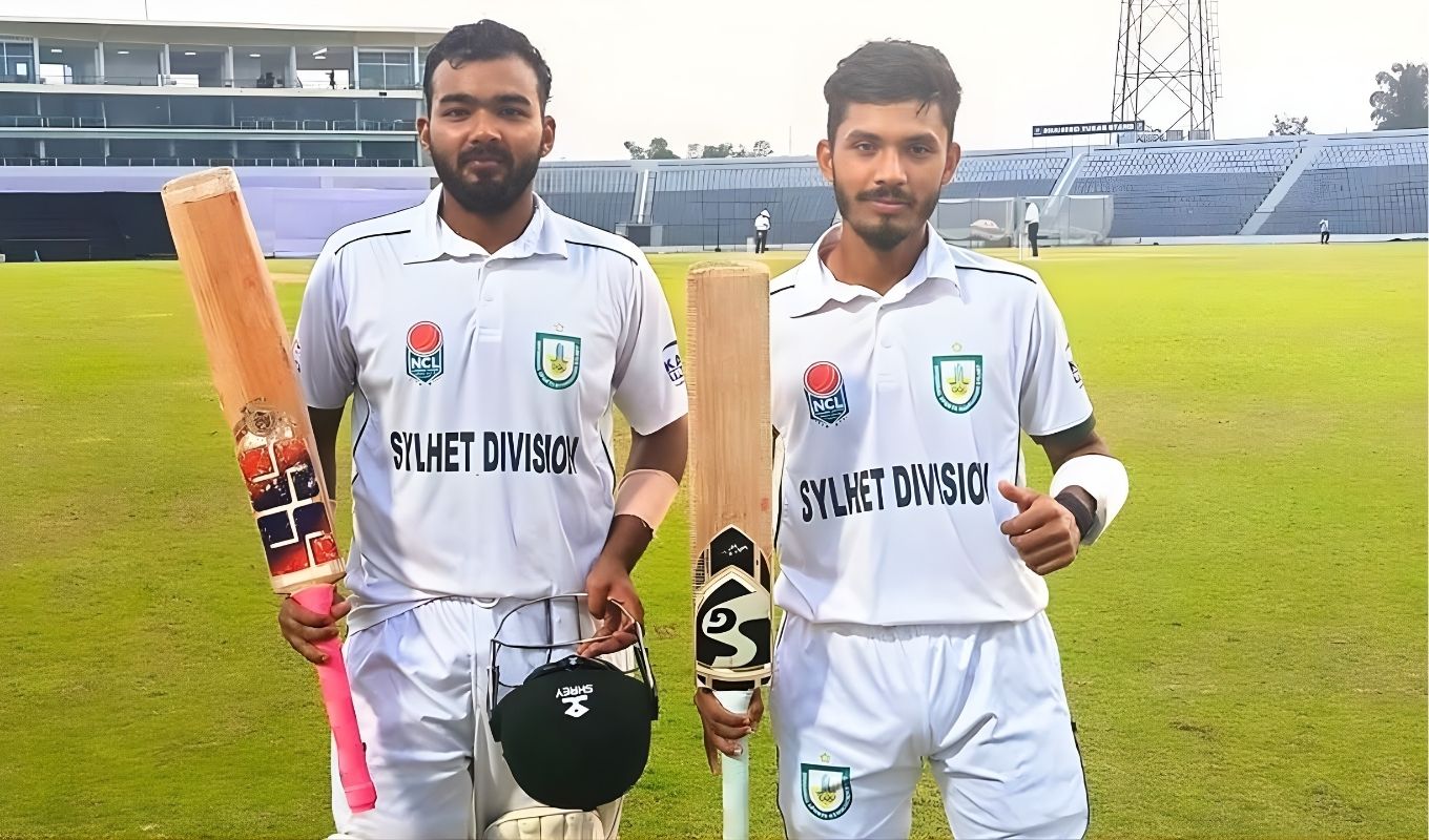সিলেটের অমিত হাসান খেললেন মৌসুমের প্রথম ডাবল হান্ড্রেড, গড়ে চতুর্থ উইকেটের রেকর্ড