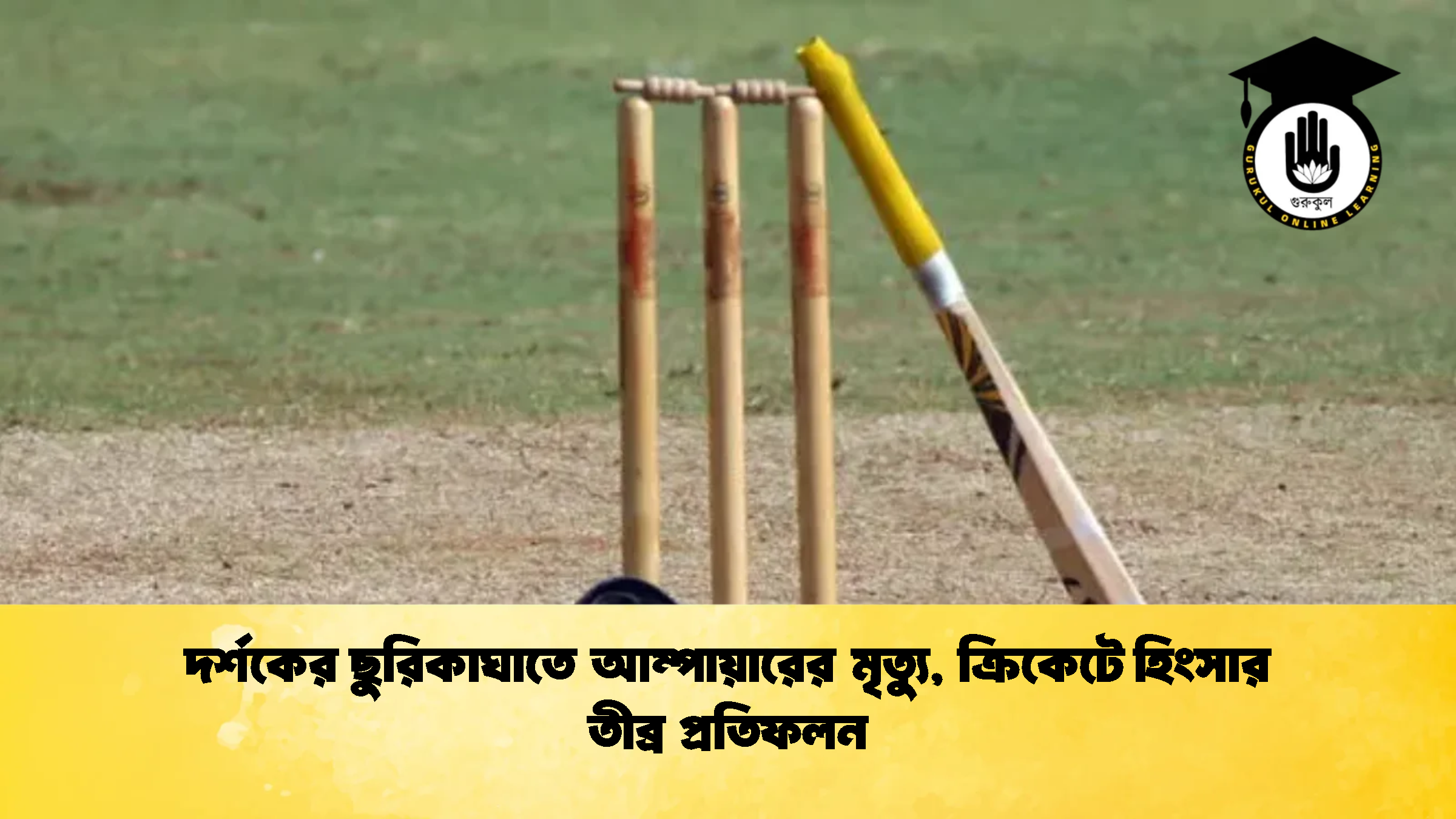 দর্শকের ছুরিকাঘাতে আম্পায়ারের মৃত্যু ক্রিকেটে হিংসার তীব্র প্রতিফলন 1 ক্রিকেট গুরুকুল, GOLN